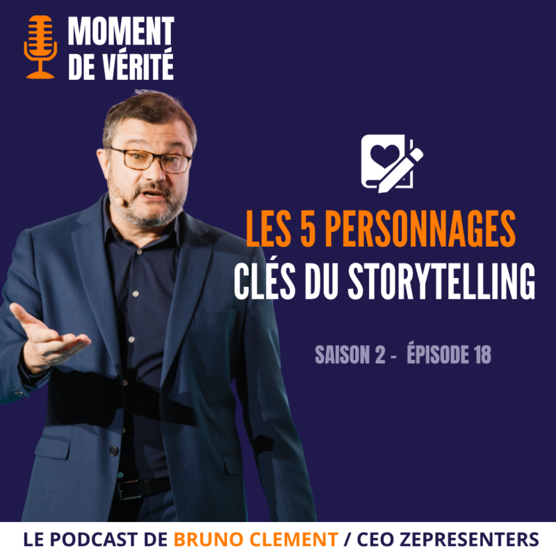 Présentation des cinq personnages clés dans le storytelling, par Zepresenters