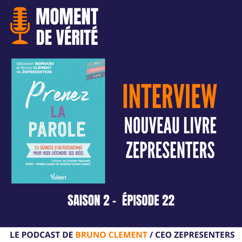 Sortie du livre "Prenez la parole" des fondateurs de Zepresenters