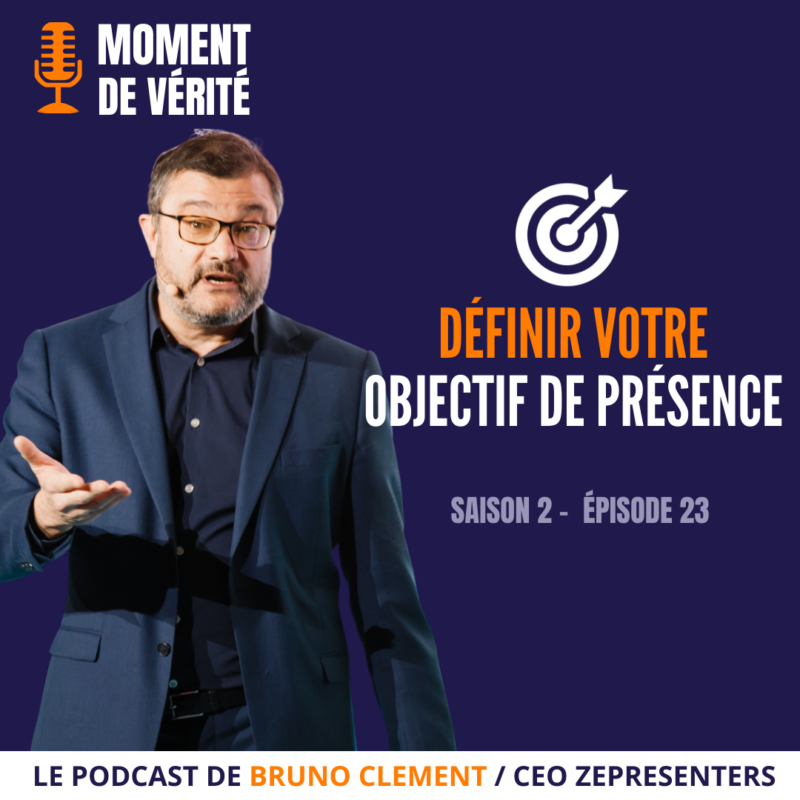 Importance de définir clairement l'objectif de votre présence dans une présentation, soulignée par Zepresenters