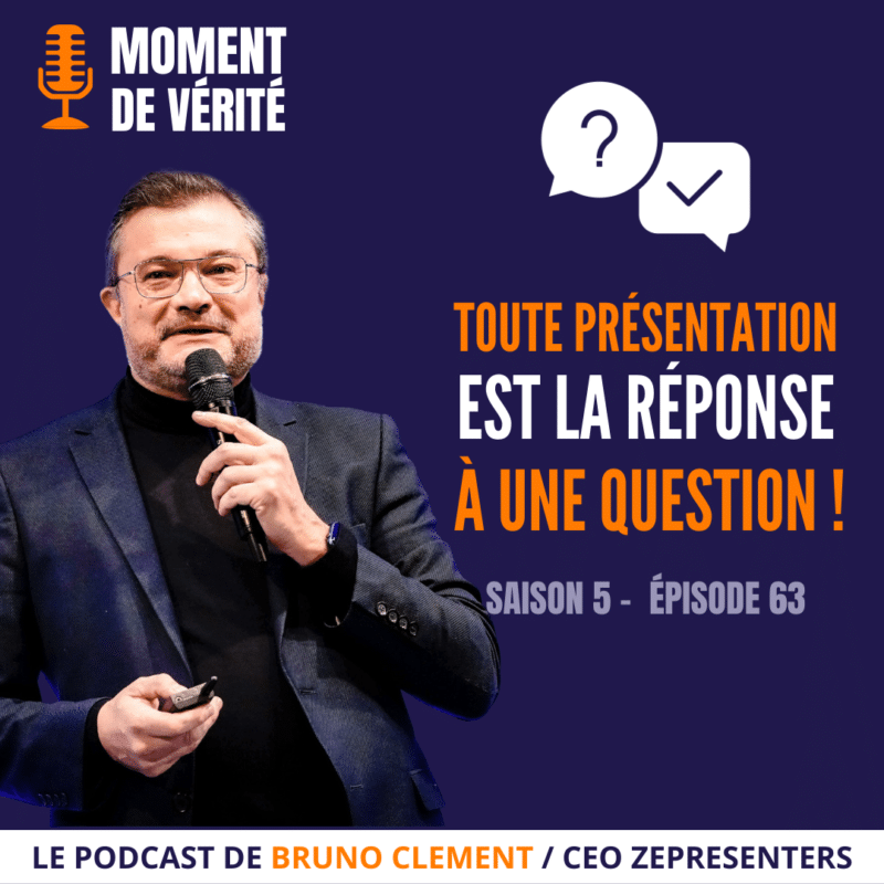 Centrer sa présentation autour de la réponse à une question clé, conseillé par Zepresenters