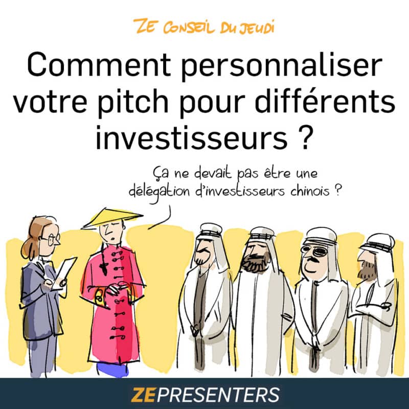 dessin pour illustrer l'article : Comment personnaliser votre pitch pour différents investisseurs ?