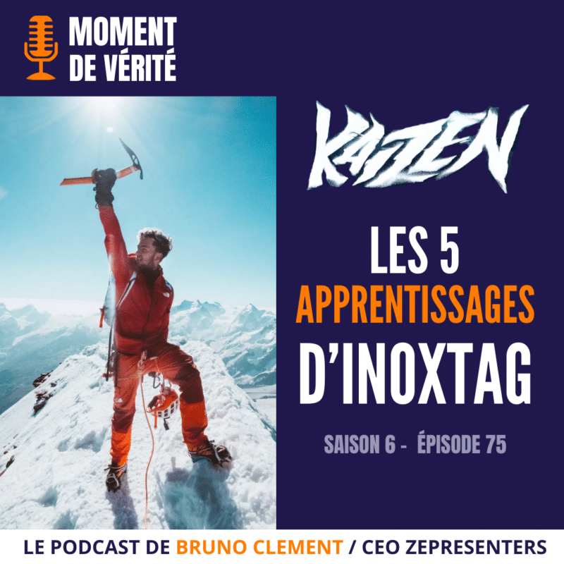 Image représentant l'épisode de podcast Les 5 apprentissages d'Inoxtag